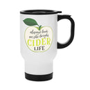 14oz White Sublimation Stainless Steel Travel Mug