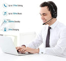Wireless Bluetooth Headset for Cell Phones,Office Headset with Noise Cancelling Microphone