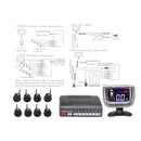 8 Ultrasonic Sensor Parking System