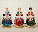 Christmas Music Box Nutcracker Music Box for Gift Home Decor Ornaments, Blue