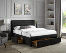 Queen Storage Bed Frame -  4 Drawer Bed- Black