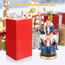 Christmas Music Box Nutcracker Music Box for Gift Home Decor Ornaments, Blue