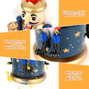 Christmas Music Box Nutcracker Music Box for Gift Home Decor Ornaments, Blue