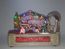 Christmas Musical Animated Santa's house with lights
