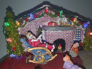 Christmas Musical Animated Santa's house with lights