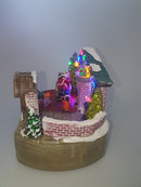Christmas Musical Animated Santa's house with lights