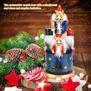 Christmas Music Box Nutcracker Music Box for Gift Home Decor Ornaments, Blue