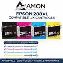 Epson 288XL ink Cartridge Full Set for Epson XP 440 - XP 240 - XP 340 - XP 344