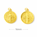 St Benedict Medal – Gold Finish (Multiple Sizes)