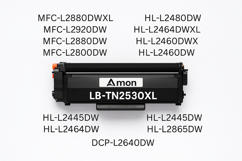Brother TN2530XL High-Yield Black Toner Cartridge compatible