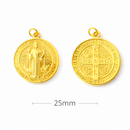 St Benedict Medal – Gold Finish (Multiple Sizes)