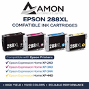 Epson 288XL Ink Cartridge 4 Pack – BK C M Y – High Yield Compatible – NZ Stock