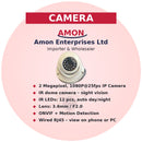 1080P Full HD IP Dome Security Camera – Wired CCTV with Night Vision & Motion Detection