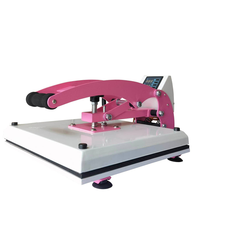 HeatPress Transfer Printing Machine - 15"x15    -   38 * 38 CM - Pink Color