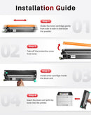 TN258XL TN258 Toner Cartridge Compatible with Brother HL-L3240CDW HL-L3280CDW MFC-L3755CDW MFC-L3760C MFC-L8390CDW DCP-L3520CDW DCP-L3560CDW Printers(4 Pack,1Black, 1Cyan, 1Magenta, 1Yellow)
