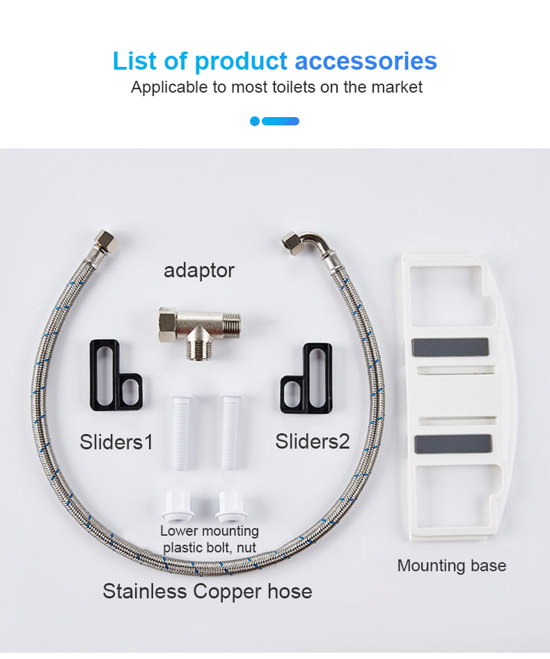 Bidet Seat - Non-electric Toilet Bidet Seat O shape