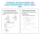 Bidet Seat - Non-electric Toilet Bidet Seat O shape