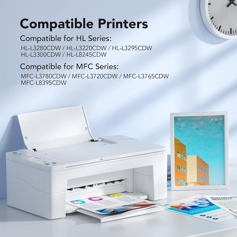 Brother TN-258XL Toner for HL-L8240CDW, HL-L3240CDW, DCP-L3560CDW, MFC-L3760CDW, MFC-L3755CDW, and MFC-L8390CDW Compatible