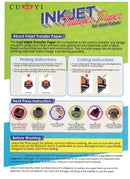 A4 Heat Transfer Paper for Dark Fabrics – 20-Sheet Pack for Inkjet Printing!