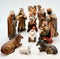 Christmas Nativity Set Scene Figures Polyresin Figurines Baby Jesus-11 PIECE SET