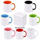 11oz Coloured Inner Sublimation Mug – Each Mug Comes with White Box