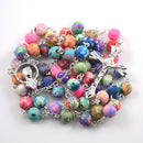 Colourful Bead Rosary with Silver Crucifix – 55cm