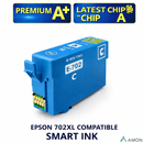 Epson 702XL Compatible Ink Cartridge – High Yield – Suits Epson WorkForce Pro WF-3720 WF-3730 WF-3733 – Smart Ink Premium