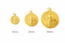 St Benedict Medal – Gold Finish (Multiple Sizes)