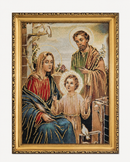 Holy Family Gold Frame Tapestry – 42cm x 32cm