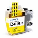 Brother LC431XLY Compatible Yellow Ink Cartridge – High Yield – Suits MFC-J1010DW, DCP-J1050DW, DCP-J1140DW – Smart Ink