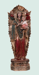 Our Lady of Perpetual Help Catholic Statue - 33 cm with Gold Accents