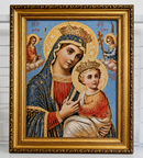 Our Lady of Perpetual Help Gold Frame Tapestry – 42cm x 32cm