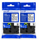 Brother TZe-231 Compatible Label Tape 12mm x 8m Black on White for P-touch PT-D210 PT-H110 PT-D600 NZ Stock