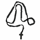 Wooden Cord Rosary Beads 8mm 46cm – Engraved Crucifix