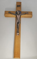 St Benedict Wood Crucifixes Stand -(39) cm