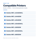 Brother LC436XL compatible ink cartridges for seven verified Brother MFC-J printer models