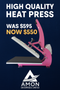 Heat Press Transfer Printing Machine - 15"x15    -   38 * 38 CM - Pink Color