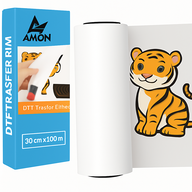 Premium DTF PET Film Roll 30mm x 100M – Suitable for Both Hot and Cold Peel