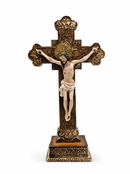 Elegant Porcelain Standing Crucifix – 20 cm