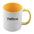 11oz Coloured Inner Sublimation Mug – Each Mug Comes with White Box
