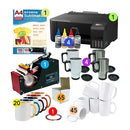 Mug Printing Starter Package – Sublimation Printer, Mug Press, Mugs, Ink & Paper