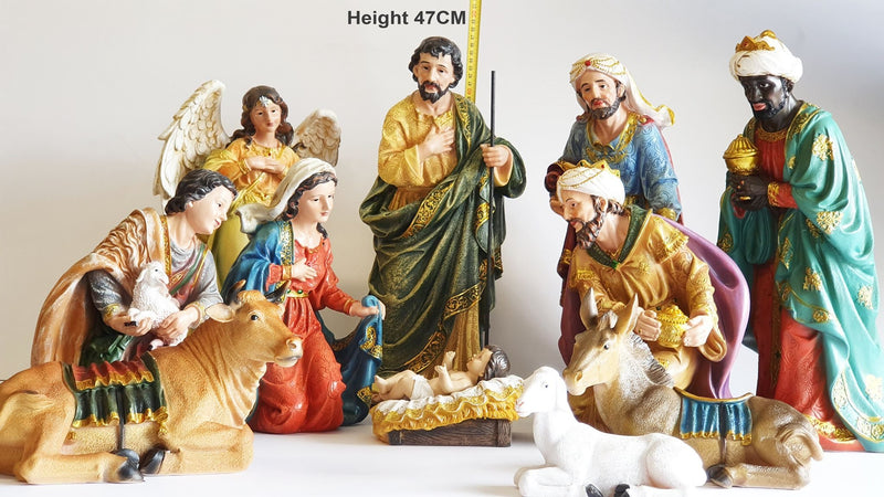 Christmas Nativity set - Extra large 470 mm height