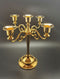 Stylish Gold 5 Taper Candelabra Candle Holder Centerpiece For Weddings & home