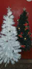 Fibre Optic Christmas tree - White - 120cm