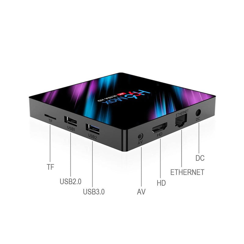 H96 Max Android 9.0 11.0 Smart TV Box Quad Core 4K HD WiFi Media Player US  Ship