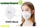 10 x KN95 PM Face Masks