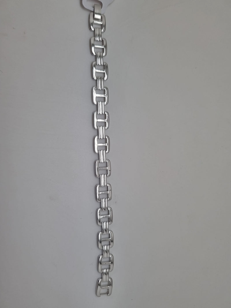 Silver link chain bracelet