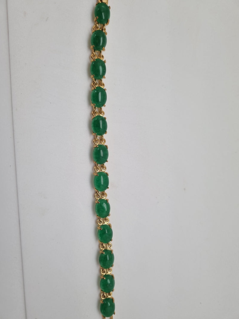Emerald green bracelet