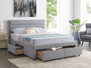 Queen Bed  4 drawer bed and Mattress Combo