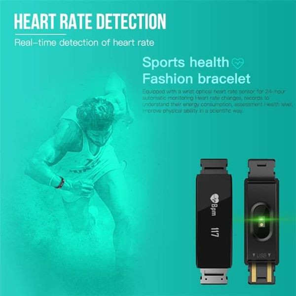 Fitness tracker with heart rate monitoring